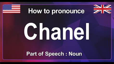 chanel pronounce|how do you pronounce chanel.